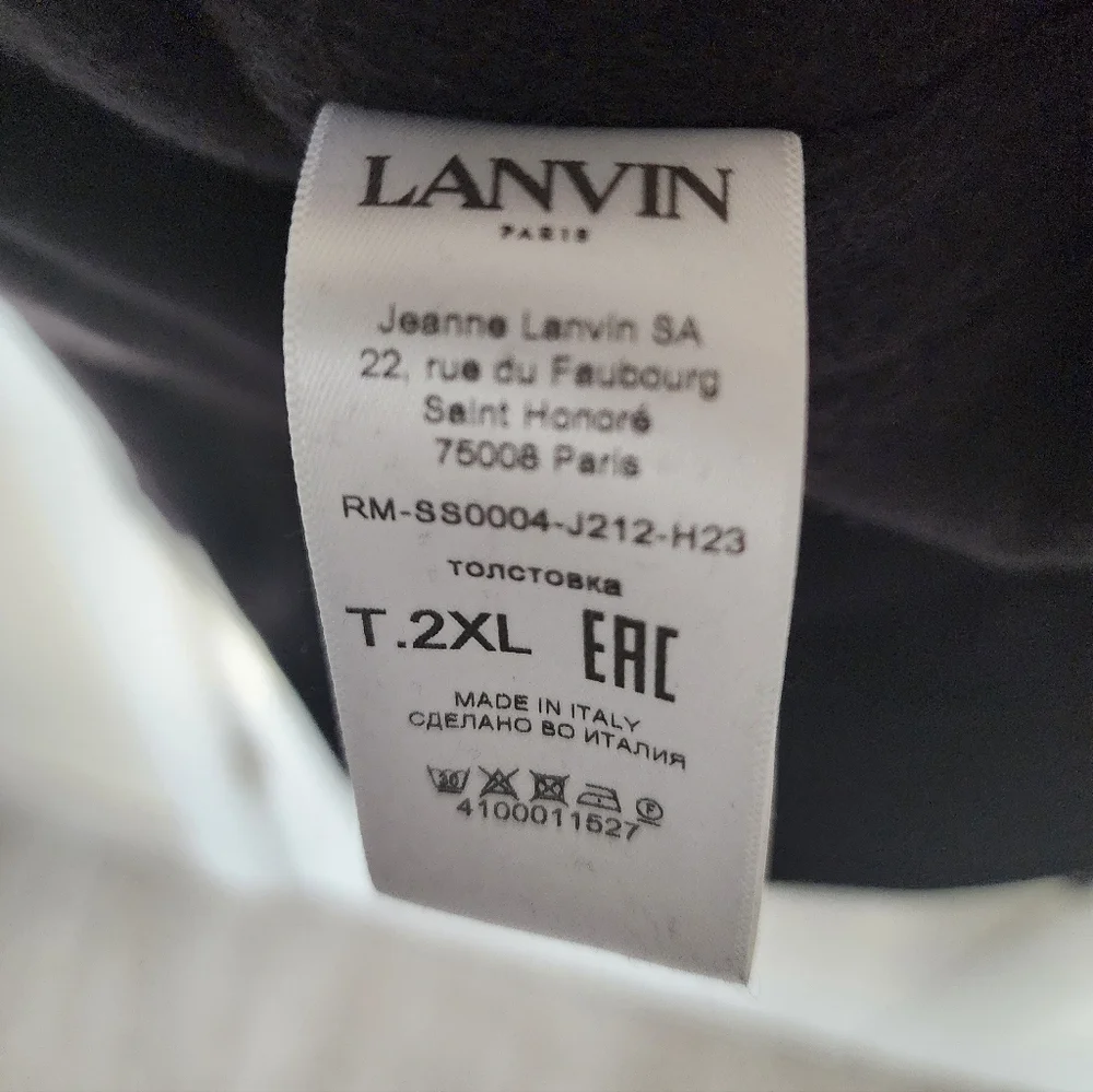 Lanvin Side Curb Crewneck Sweatshirt